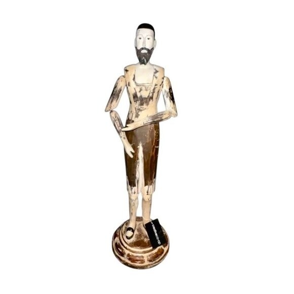 Creative Co-Op Resin Male Santos Figure 17-3/4